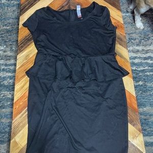 Black No Boundries peplum dress